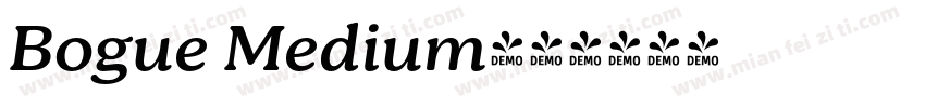 Bogue Medium字体转换